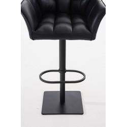 Tyylikäs pyörivä baarijakkara säädettävällä korkeudella ja selkänojalla