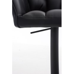 Tyylikäs pyörivä baarijakkara säädettävällä korkeudella ja selkänojalla