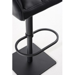 Tyylikäs pyörivä baarijakkara säädettävällä korkeudella ja selkänojalla