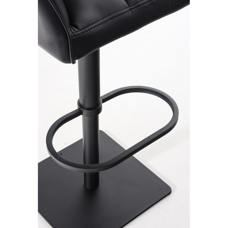 Tyylikäs pyörivä baarijakkara säädettävällä korkeudella ja selkänojalla