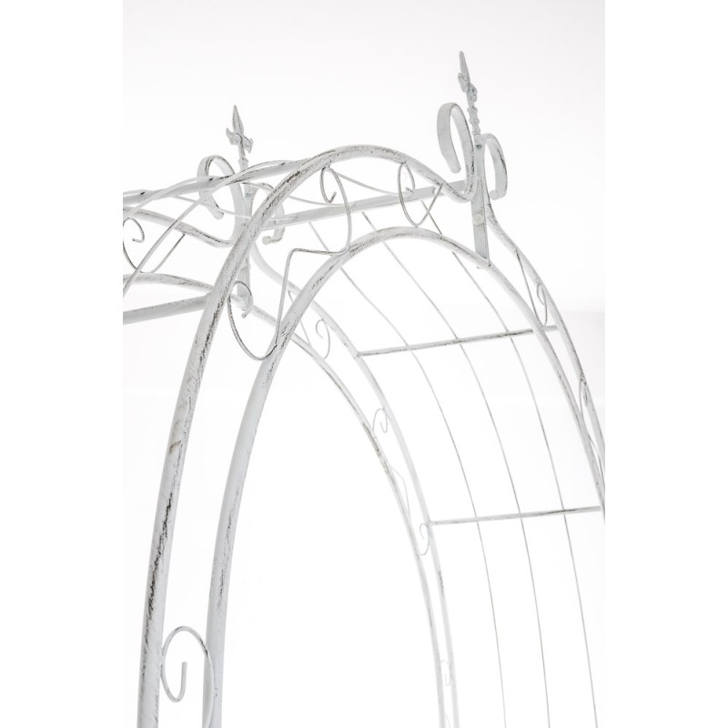 Tukeva ruusukaari köynnöskasveille, koristeellinen rautaputkikaari puutarhaan 260 cm