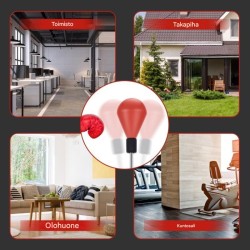 Vapaasti seisova nyrkkeilysäkki hanskoilla ja säädettävällä korkeudella