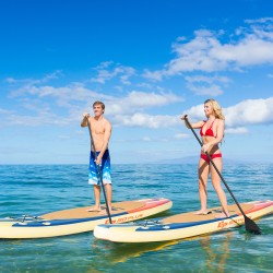 Puhallettava 11FT sup-lauta kesävesiseikkailuihin värikäs