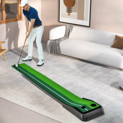 Golfharjoitusmatto 250 cm automaattinen pallonpalautus vihreä