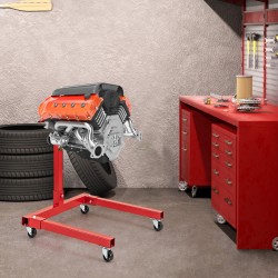 Moottoriteline 680 kg punainen 360° kääntyvä säädettävillä käsivarsilla