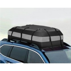 Harmaa 420 L auton kattoboksi numerolukolla ja liukumattomalla matolla