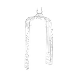 Tyylikäs ruusukaariholvikko puutarhaan - monipuolinen ja kestävä rautarakenne