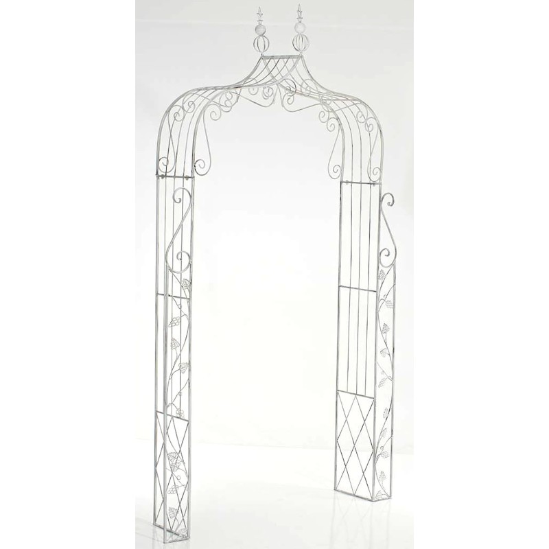 Tyylikäs ruusukaariholvikko puutarhaan - monipuolinen ja kestävä rautarakenne