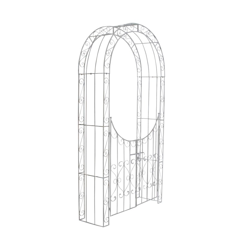 Ruusukaariportti puutarhaan koristeellinen rautainen kestävä kiipeilykasveille