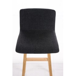 Tyylikäs pehmustettu baarijakkara keittiöön kautsukkipuisella rungolla