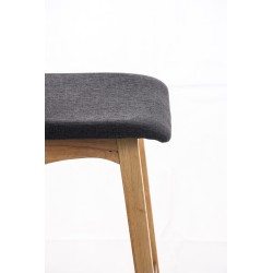 Tyylikäs pehmustettu baarijakkara keittiöön kautsukkipuisella rungolla