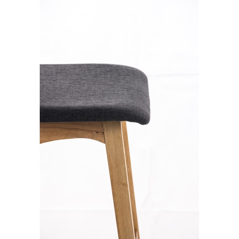 Tyylikäs pehmustettu baarijakkara keittiöön kautsukkipuisella rungolla