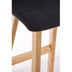 Tyylikäs pehmustettu baarijakkara keittiöön kautsukkipuisella rungolla