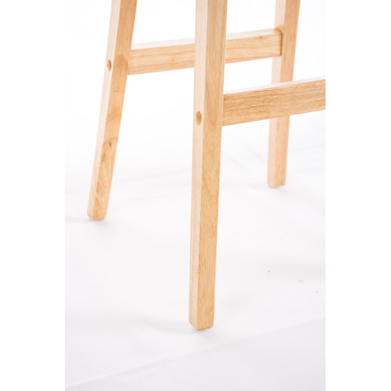 Tyylikäs pehmustettu baarijakkara keittiöön kautsukkipuisella rungolla