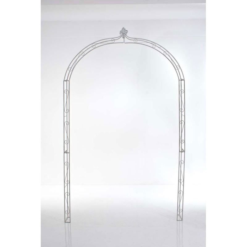 Anna-ruusukaari puutarhaan köynnöskasveille jauhemaalattu rauta 246 cm