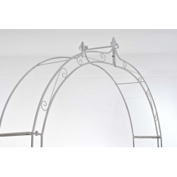 Anna-ruusukaari puutarhaan köynnöskasveille jauhemaalattu rauta 246 cm