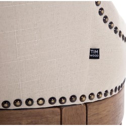 Tyylikäs Lakewood-baarituoli kangasverhoilulla ja korkealla selkänojalla