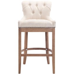Tyylikäs Lakewood-baarituoli kangasverhoilulla ja korkealla selkänojalla