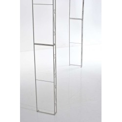 Anna-ruusukaari puutarhaan köynnöskasveille jauhemaalattu rauta 246 cm