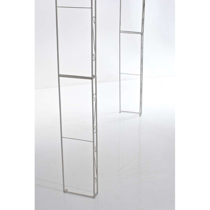 Anna-ruusukaari puutarhaan köynnöskasveille jauhemaalattu rauta 246 cm