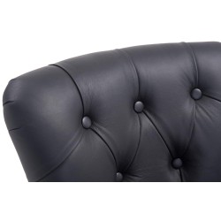 Tyylikäs Lakewood-baarijakkara aidolla nahkapäällysteellä ja puisella rungolla