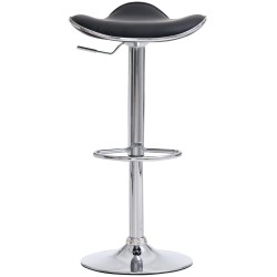 Säädettävät Shanghai-baarijakkarat, 2 kpl, kromattu runko, keinonahka