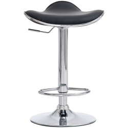 Säädettävät Shanghai-baarijakkarat, 2 kpl, kromattu runko, keinonahka