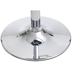 Säädettävät Shanghai-baarijakkarat, 2 kpl, kromattu runko, keinonahka