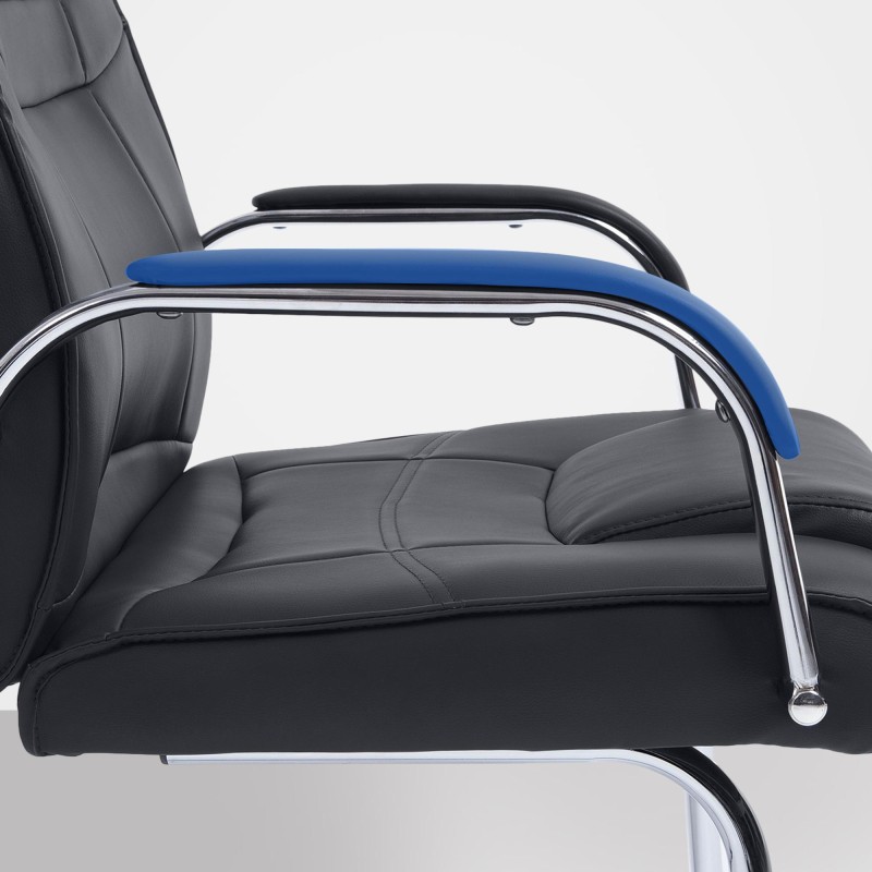 Attila XXL-vierastuoli keinonahkapäällysteellä - korkea kantavuus 180kg