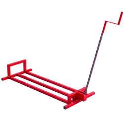 Rasentraktorin nostin 400kg punainen säädettävä teräsrunko