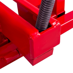 Ruohonleikkurin nostin 400kg punainen säädettävä teräsrunko