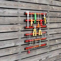 Punainen magneettinen työkalupidike 46 cm, 6 kpl setti