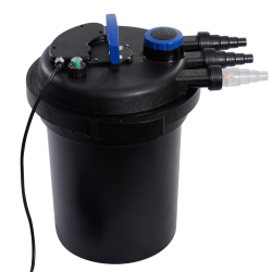 Paineensuodatin 11W UVC musta, puutarhalammikoille 15,000L asti