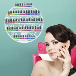 Musta rautahylly kynsilakoille ja kosmetiikalle, 5 tasoa