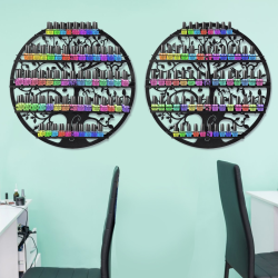 Musta rautahylly kynsilakoille ja kosmetiikalle, 5 tasoa