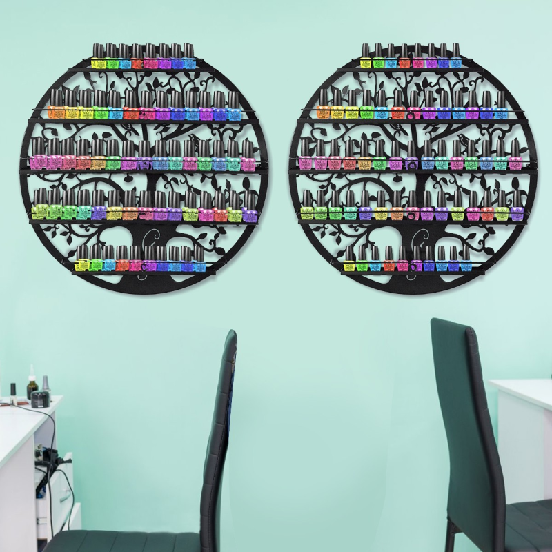 Musta rautahylly kynsilakoille ja kosmetiikalle, 5 tasoa