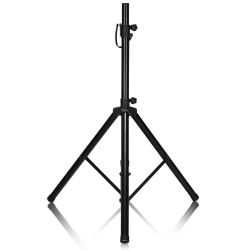 Säädettävä musta kaiutinjalusta 97-183 cm korkeudella