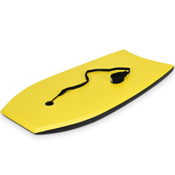 Kevyt keltainen bodyboard lapsille ja aikuisille 106 cm