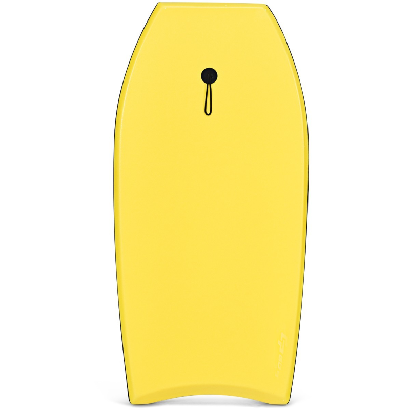 Kevyt keltainen bodyboard lapsille ja aikuisille 106 cm