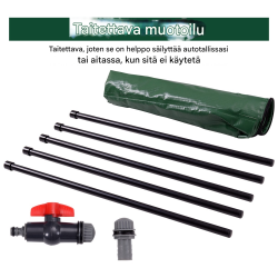 Taitettava 200L sadesäiliö vihreä puutarhaan ja sadeveden keräykseen