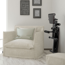 Monipuolinen musta treenipenkki koko kehon harjoitteluun