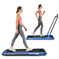 Sähköinen juoksumatto 1-12 km/h LED-näyttö sininen