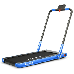 Sähköinen juoksumatto 1-12 km/h LED-näyttö sininen