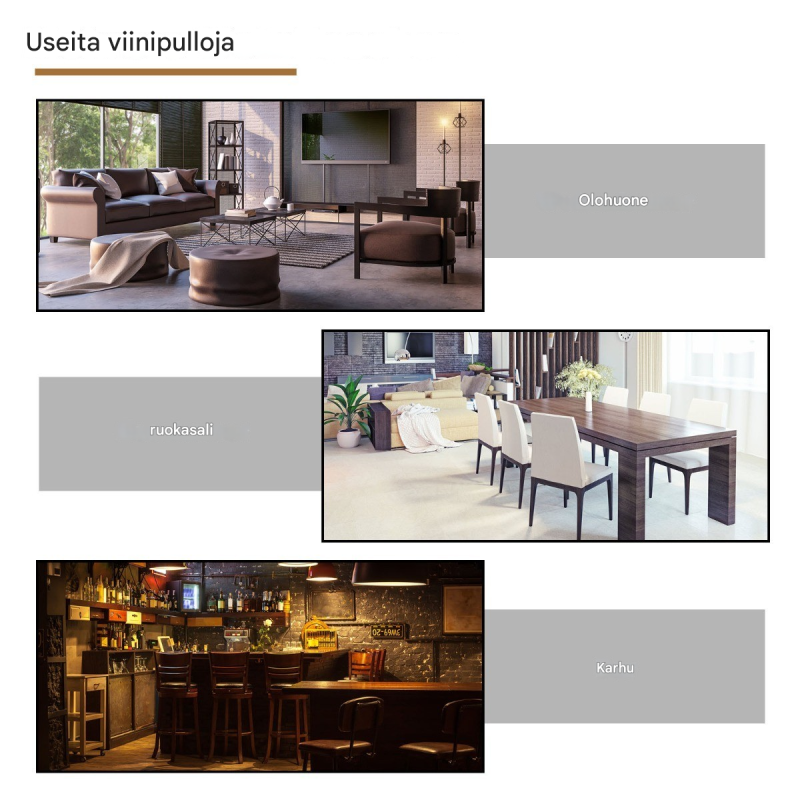 Karttapallo baarikaappi pyörillä ja kannella, ruskea MDF