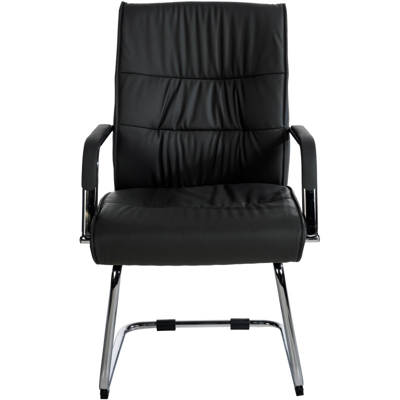 Tyylikäs keinonahkainen vierailutuoli Sievert ergonomisella muotoilulla