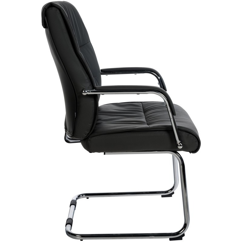 Tyylikäs keinonahkainen vierailutuoli Sievert ergonomisella muotoilulla