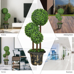 Keinotekoinen vihreä puu sisä- ja ulkokäyttöön 91 cm