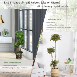 Keinotekoinen vihreä puu sisä- ja ulkokäyttöön 91 cm