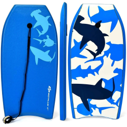 Sininen kevyt bodyboard kesäpäiville rannalle ja uima-altaalle