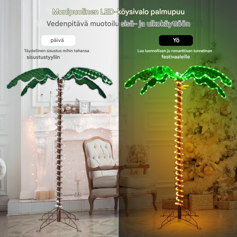 Kahvinruskea terassivarjo 360° kääntyvä puutarhaan ja terassille